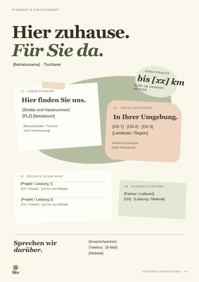 Seite 4: Standort und Einsatzgebiet